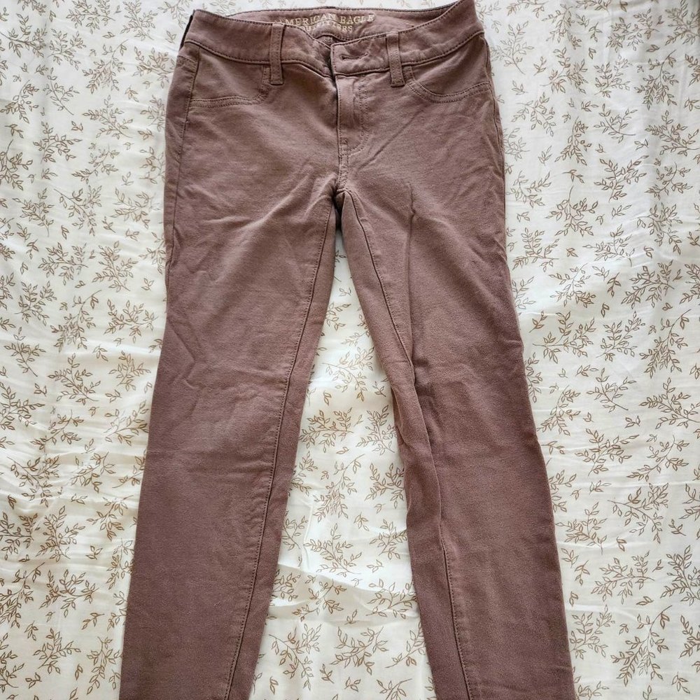 American Eagle Super Stretch Taupe Leggings